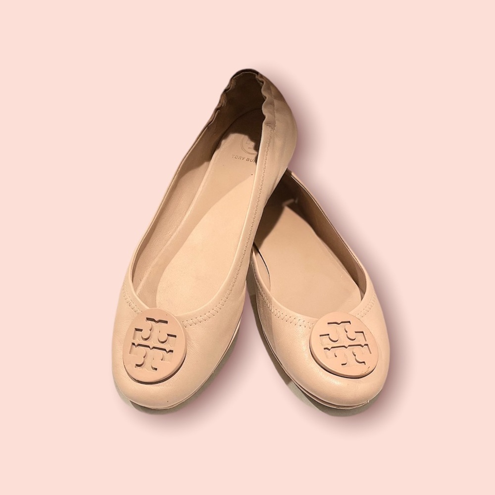 Tory Burch “Minnie” flats, light pink